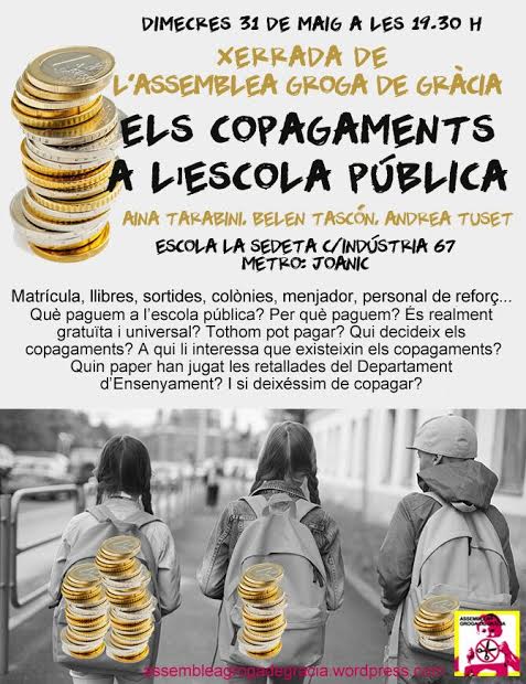 Xerrada Els copagaments a l'escola pública